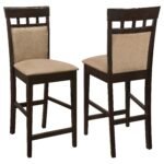 Gabriel Closed Back Counter Chair Dark Brown (Set of 2) - Image 2