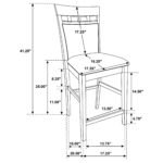 Gabriel Closed Back Counter Chair Dark Brown (Set of 2) - Image 3