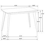 Kersey 5-piece Rectangular Dining Table Set Chestnut - Image 7