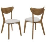 Kersey 5-piece Rectangular Dining Table Set Chestnut - Image 6