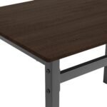 Lana 5-piece Rectangular Dining Set Dark Brown and Black - Image 3