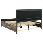 Kauffman Wood Storage Panel Bed Washed Taupe & Dark Cocoa - Image 7
