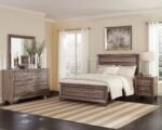 Kauffman Wooden Bedroom Set Dark Brown & Light Brown - Image 2