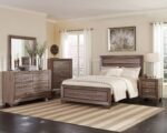 Kauffman Wooden Bedroom Set Dark Brown & Light Brown - Image 5