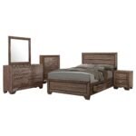 Kauffman Wooden Bedroom Set Dark Brown & Light Brown - Image 18