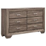 Kauffman Wooden Bedroom Set Dark Brown & Light Brown - Image 15