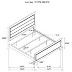 Kauffman Wood Panel Bed Dark Cocoa - Image 7