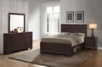 Kauffman Wooden Storage Bedroom Set Washed Taupe & Dark Cocoa - Image 13