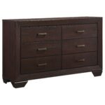Kauffman Wooden Storage Bedroom Set Washed Taupe & Dark Cocoa - Image 10