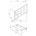 Kauffman Wooden Storage Bedroom Set Washed Taupe & Dark Cocoa - Image 17