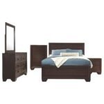 Kauffman Wooden Bedroom Set Dark Brown & Light Brown - Image 6