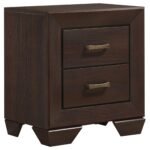 Kauffman Wooden Bedroom Set Dark Brown & Light Brown - Image 12