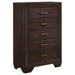 Kauffman Wooden Bedroom Set Dark Brown & Light Brown - Image 3