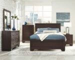 Kauffman Wood Panel Bed Dark Cocoa - Image 9