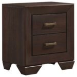 Kauffman 2-drawer Nightstand Dark Brown - Image 2