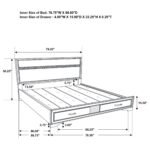 Miranda Wooden Storage Bedroom Set White and Black - Image 10