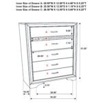 Miranda Wooden Storage Bedroom Set White and Black - Image 16