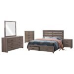 Brantford Storage Wooden Panel Bedroom Set - Image 3