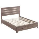 Brantford Wood Storage Panel Bed Barrel Oak - Image 3