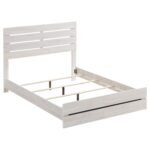 Brantford Wood Panel Bed Coastal White & Barrel Oak - Image 3
