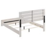 Brantford Wood Panel Bed Coastal White & Barrel Oak - Image 5