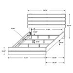 Brantford Wood Panel Bed Coastal White & Barrel Oak - Image 6