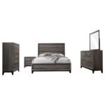 Watson Wooden Bedroom Set Grey Oak - Image 3