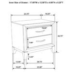 Watson Wooden Bedroom Set Grey Oak - Image 12