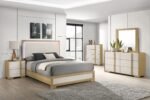 Hyland Panel Bed LED Headboard Natural - Image 2