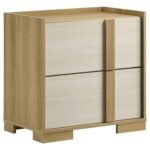Hyland LED Headboard Bedroom Set Oak - Image 5