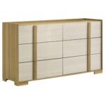 Hyland LED Headboard Bedroom Set Oak - Image 6