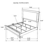 Hyland LED Headboard Bedroom Set Oak - Image 9