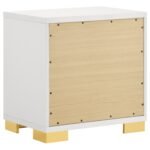 Marceline LED Headboard Bedroom Set White & Black - Image 6