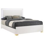 Marceline Wood LED Panel Bed White - Image 2