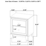 Welsley Wooden Bedroom Set Upholstered Dark Brown - Image 12