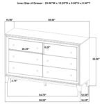 Welsley Wooden Bedroom Set Upholstered Dark Brown - Image 13