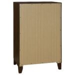Welsley Wooden Bedroom Set Upholstered Dark Brown - Image 10