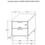 Kendall Upholstered Bedroom Set White and Black - Image 9
