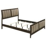 Wilkes 51-inch Upholstered Bed Dark Cocoa - Image 3