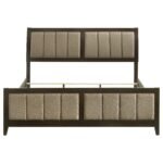 Wilkes 51-inch Upholstered Bed Dark Cocoa - Image 4