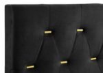 Kendall Upholstered Panel Bed Black & White - Image 6