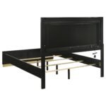 Caraway Wood LED Panel Bed Black & White - Image 5