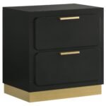 Caraway LED Headboard Bedroom Set Black & White - Image 16
