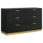 Caraway LED Headboard Bedroom Set Black & White - Image 15