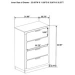 Caraway LED Headboard Bedroom Set Black & White - Image 13