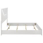 IvesPanel Bed LED Headboard White & Grey High Gloss - Image 6