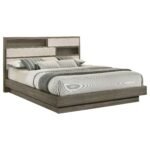Fenwick Bed Bookcase Headboard Grey Oak - Image 4