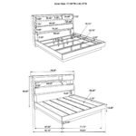 Fenwick Bed Bookcase Headboard Grey Oak - Image 6