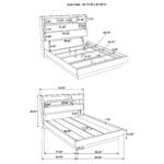Fenwick Wooden Storage Bedroom Set Grey - Image 10