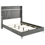 Lucia 61-inch Upholstered Wingback Bed - Image 3